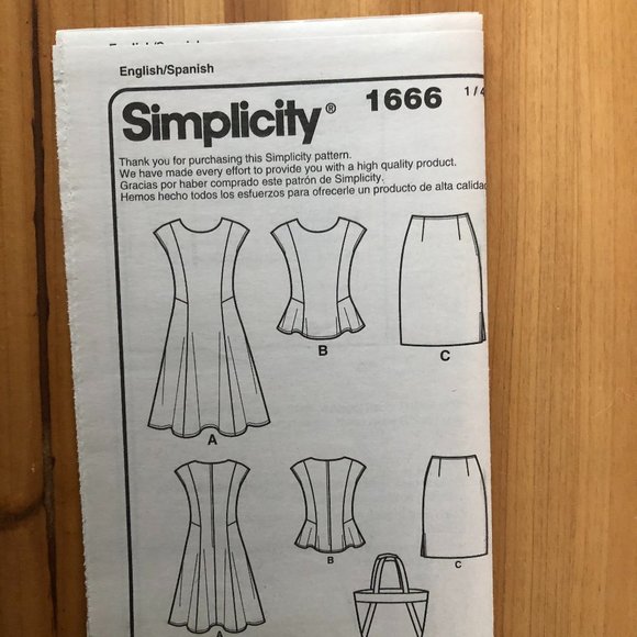 Simplicity Lisette 1666 Pattern sz 6-14 - Picture 2 of 3